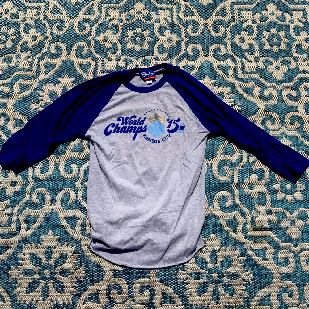 Bunker KC Royals 2015 World Champions Baseball Tee